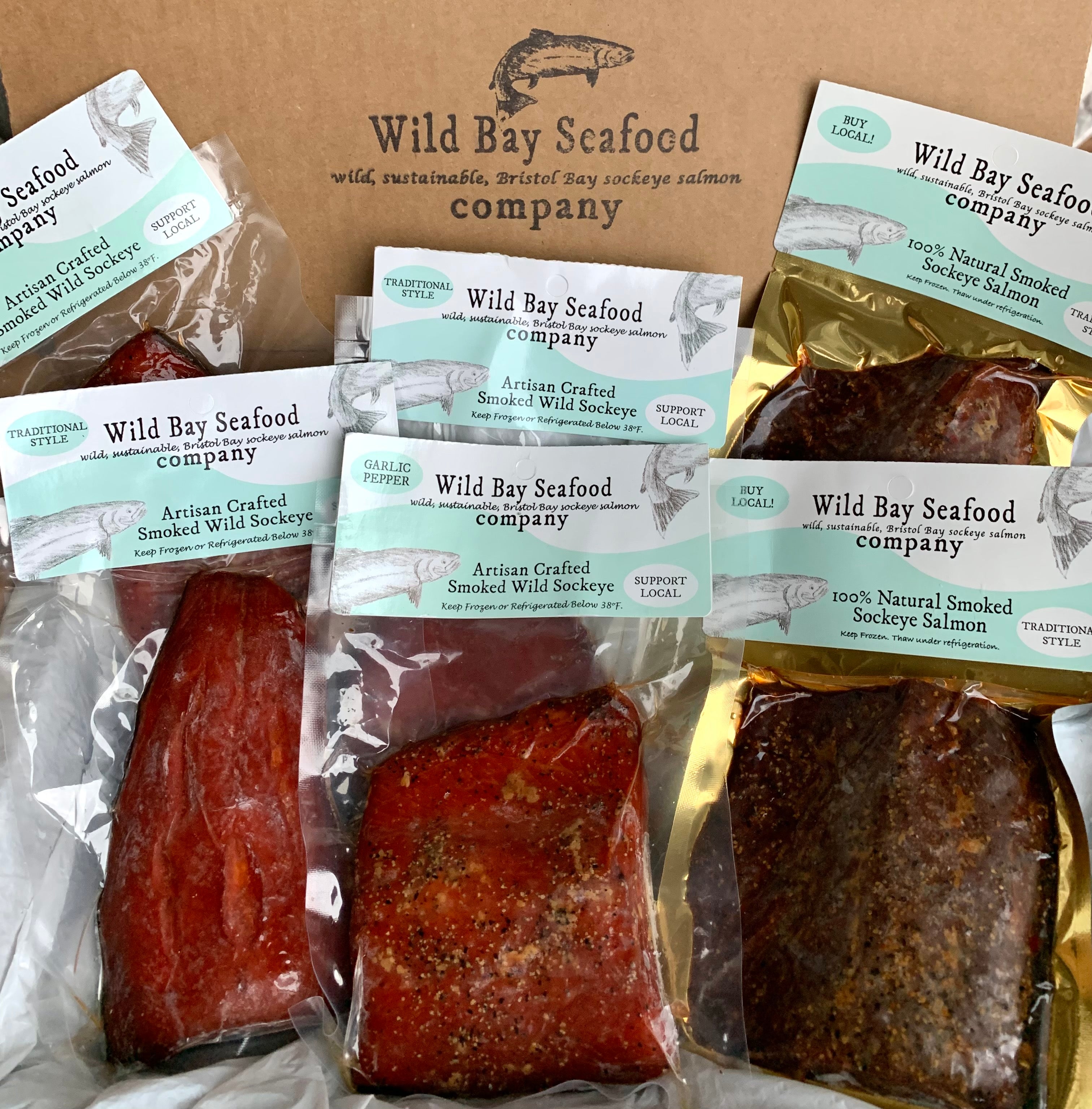 2 Pound Smoked Salmon Variety Pack Subscription